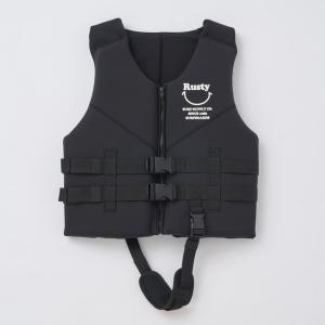 ラスティー フローティングベスト 963930 ジュニア キッズ 子供 マリン ライフジャケット : BLK RUSTY