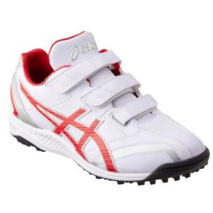 アシックス ジュニア NEOREVIVE TR2 1123A015 ジュニア キッズ・子供 野球 トレーニングシューズ 2.5E : ホワイト×レッド asics