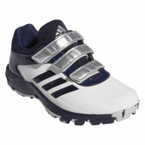 アディダス adipure TRKAC EG2410 ジュニア キッズ・子供 野球 トレーニングシューズ E : ホワイト×ネイビー adidas 327_28ポイント対象