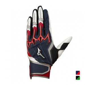 ミズノ ジュニア キッズ 子供 野球 バッティング用手袋 両手用 シリコンパワーアークLI レプリカ 1EJEY098 MIZUNO