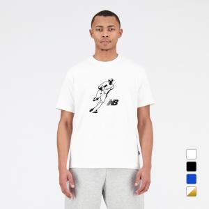 ニューバランス メンズ 野球 半袖Tシャツ 大谷翔平シグネチャーロゴ グラフィックショートスリーブTシャツ S.O MT43717 New Balance｜アルペングループヤフー店