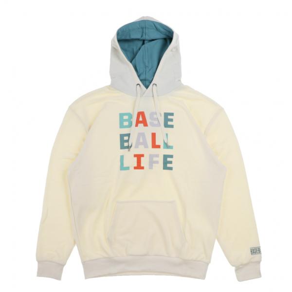 ベースボールイズム メンズ 野球 長袖ウインドブレーカー HOODIE-BASEBALL LIFE-...