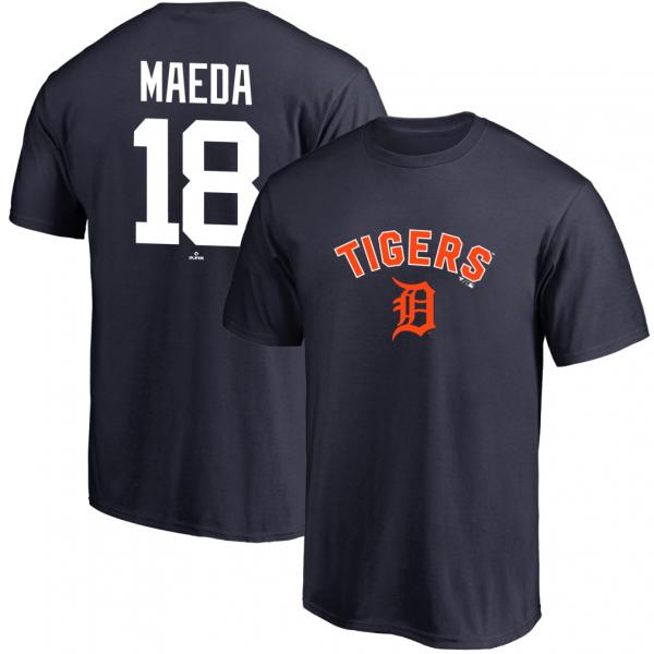 ファナティクス メンズ 野球 半袖Tシャツ タイガース ネーム&amp;ナンバーTシャツ 前田 ブラック 0...