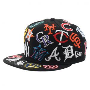 ニューエラ メンズ 野球 キャップ 950 TEAM LOGO ALLOVER MLB BLK MUL 13337444 : ブラック NEW ERA