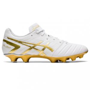 アシックス DS LIGHT NARROW ディーエス ライト ナロー 1103A070 メンズ サッカー スパイクシューズ E : ホワイト×ゴールド asics｜alpen-group