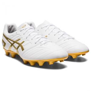 アシックス DS LIGHT CLUB WIDE ディーエス ライト クラブ ワイド 1103A074 メンズ サッカー スパイクシューズ 3E : ホワイト×ゴールド asics