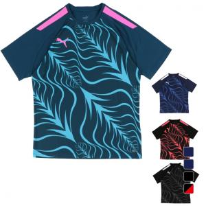 【５枚セット】PUMA サッカーシャツ 青/黒 PUMA プーマ TEAMCUP グラフィックゲームシャツ 大人用 サッカー