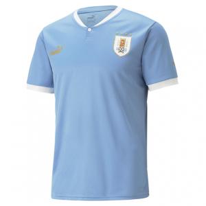 プーマ ウルグアイ代表レプリカシャツ メンズ サッカー/フットサル ライセンスシャツ AUF ホーム SS レプリカシャツ 770284 : サックスブルー PUMA