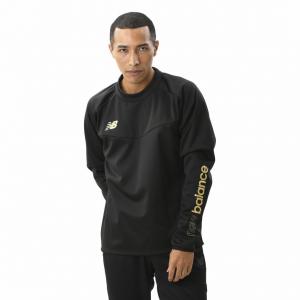 ニューバランス メンズ サッカー/フットサル ピステシャツ パフォーマンス防風ボンディングトップ AMT25215 : ブラック New Balance