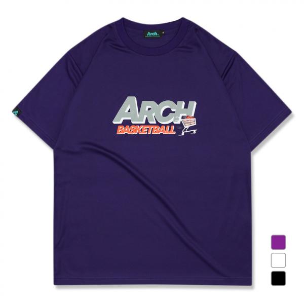 アーチ メンズ レディス バスケットボール 長袖Tシャツ run cart tee DRY T124...