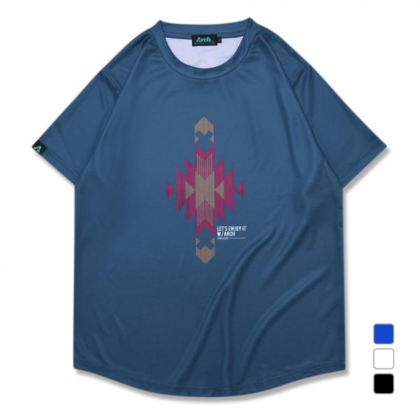 アーチ メンズ レディス バスケットボール 半袖Tシャツ native pattern tee DR...