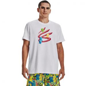 アンダーアーマー メンズ レディス バスケットボール 半袖Tシャツ UA CURRY SPK 1 SS 1374213 : ホワイト UNDER ARMOUR
