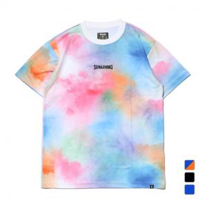 スポルディング メンズ レディス バスケットボール H/S Tシャツ タイダイ SMT203090 SPALDING