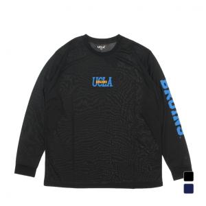 UCLA メンズ レディス バスケットボール 長袖Tシャツ スクリプトロゴ L