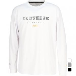 コンバース メンズ レディス バスケットボール 長袖Tシャツ ゴールドシリーズプリントロングスリーブシャツ CBG232356L Converse