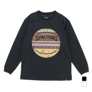 スポルディング ジュニア キッズ 子供 バスケットボール 長袖Tシャツ ロングスリーブTシャツ ボヘミアンボール SJT22168 SPALDING