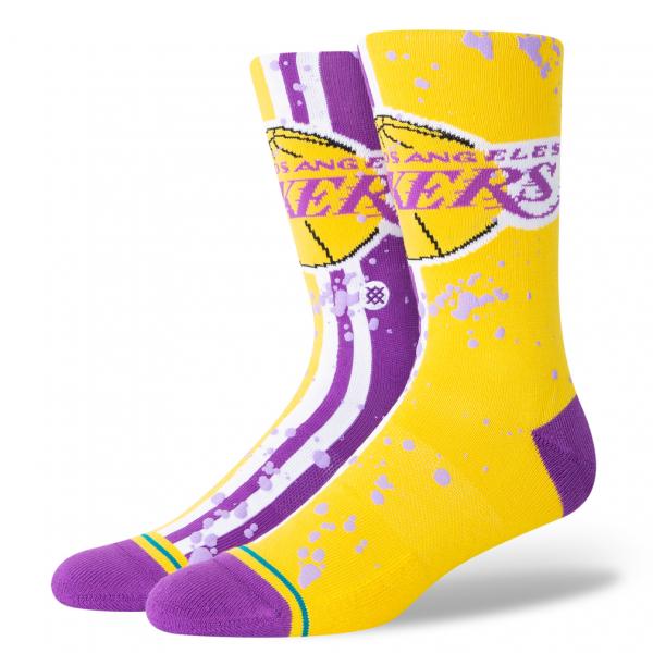 スタンス メンズ レディス バスケットボール SOCKS OVERSPRAY LAL NBA ソック...