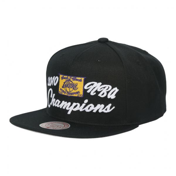 ミッチェル&amp;ネス バスケットボール 10 NBA ChampsSnapback HWC レイカーズ ...