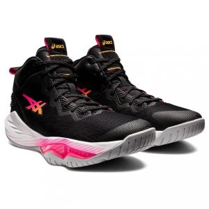 アシックス NOVA SURGE 2 ノヴァ サージ 2 1061A040 メンズ レディス バスケットボール シューズ バッシュ 2E : ブラック×ピンク asics