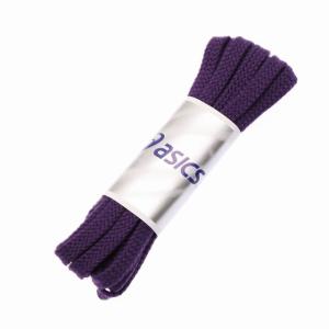 アシックス フラットシューレース太タイプ パープル 130cm バスケットボール 靴紐 TXX117 asicsの商品画像