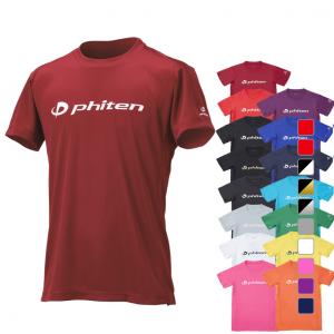 ファイテン メンズ レディス バレーボール 半袖Tシャツ ファイテンRAKUシャツ半袖 phiten｜alpen-group