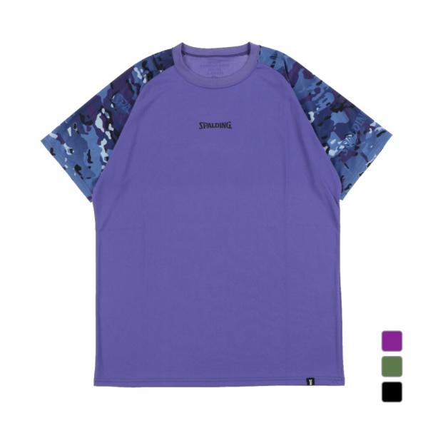 スポルディング メンズ レディス バレーボール 半袖プラクティスシャツ バレーボールTシャツミルテッ...