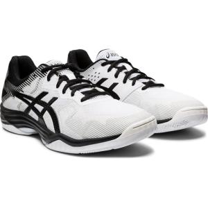 アシックス GEL-TACTIC 1073A015 100 メンズ レディース バレーボール シューズ 2E : ホワイト×ブラック asics