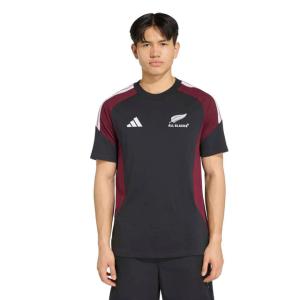 アディダス メンズ ラグビー 半袖シャツ オールブラックス コットン半袖Tシャツ KH2355 All Blacks ニュージーランド : ブラック adidas
