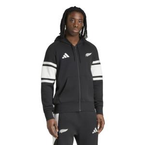 アディダス メンズ ラグビー オールブラックス レジャーウェア フルジップ パーカー KQ8177 All Blacks ニュージーランド : ブラック adidas