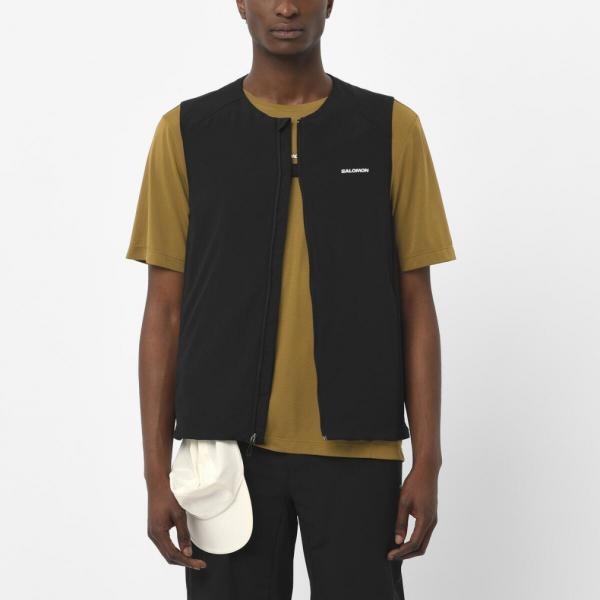 2025秋冬 サロモン メンズ トレッキング ベスト マウンテン フレックス ハイブリッド ベスト ...