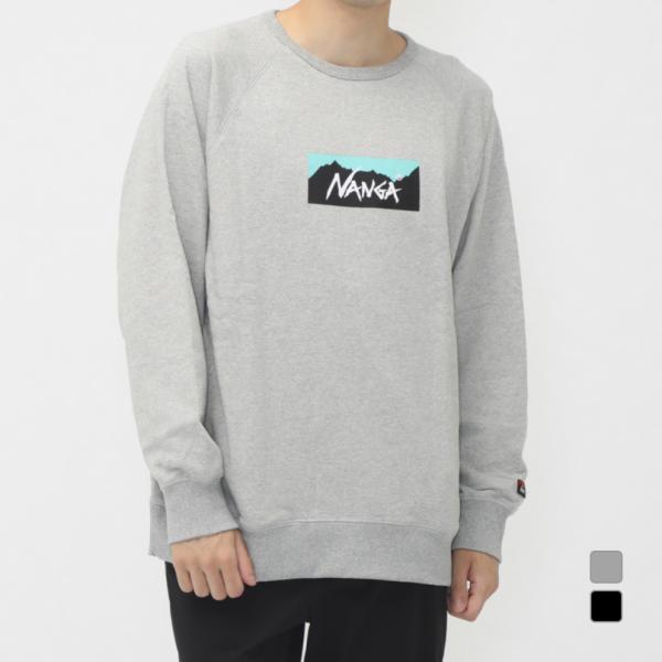 ナンガ メンズ アウトドア スウェットトレーナー ECO HYBRID BOX LOGO SWEAT...
