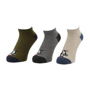 チャムス トレッキング ソックス 3Pブービーチャムスアンクルソックス