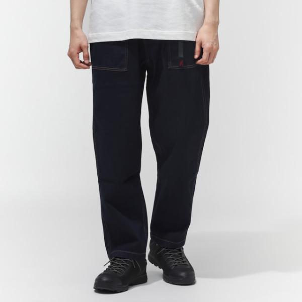 グラミチ メンズ アウトドアカジュアル ロングパンツ STRECH DENIM LOOSE TAPE...