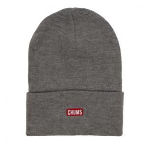 チャムス トレッキング 帽子 ニットキャップ Knit Cap CHUMS Logo CH05-1214 G005 : グレー CHUMS