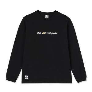 2026秋冬 チャムス メンズ アウトドアカジュアル 長袖Ｔシャツ Yummy Brushed L/S T-Shirt CH01-2876 K001 : ブラック CHUMS