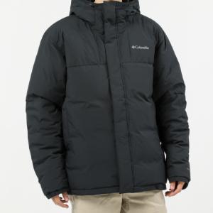 コロンビア メンズ アウトドア フリースジャケット Aldercrest Down Hooded Jacket WM0184 010 : ブラック Columbia