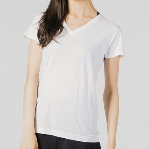 ヘインズ  長袖アンダーシャツ 2P JapanFit for HER VネックTシャツ HW5115 010 Hanes