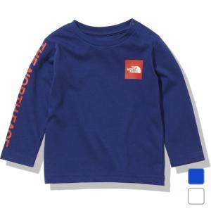 2021春夏 ノースフェイス ジュニア キッズ 子供 長袖Tシャツ L/S Small Square Logo Tee L/Sスモールスクエアロゴティー NTJ82021 THE NORTH FACE