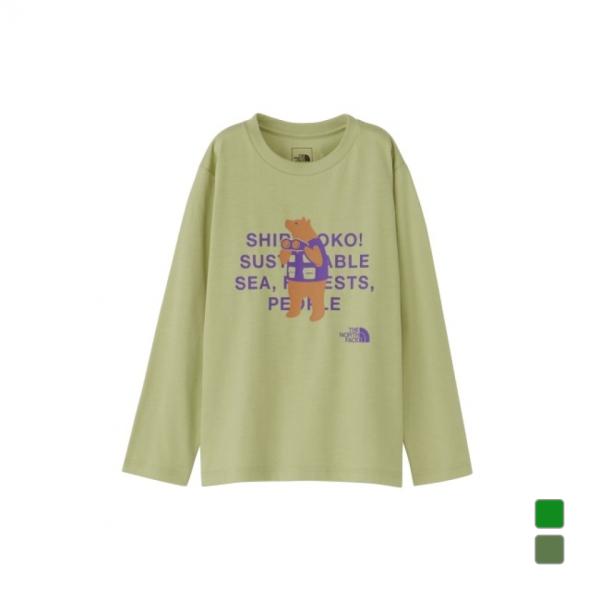 ザ・ノース・フェイス ジュニア 子供 アウトドア 長袖Tシャツ キッズ ロングスリーブシレトコトコテ...