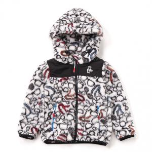 チャムス アウトドア ジュニア キッズ 子供 フリースジャケット Kids Elmo Fleece Full Zip Parka CH24-1054 Z296 : ライトベージュ CHUMSの商品画像