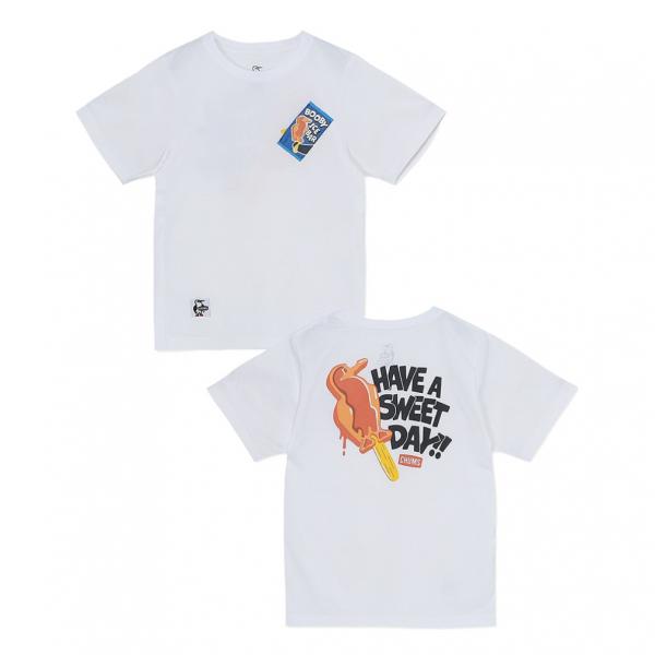 チャムス ジュニア キッズ 子供 アウトドア 半袖Tシャツ Kids Have A Sweet Da...