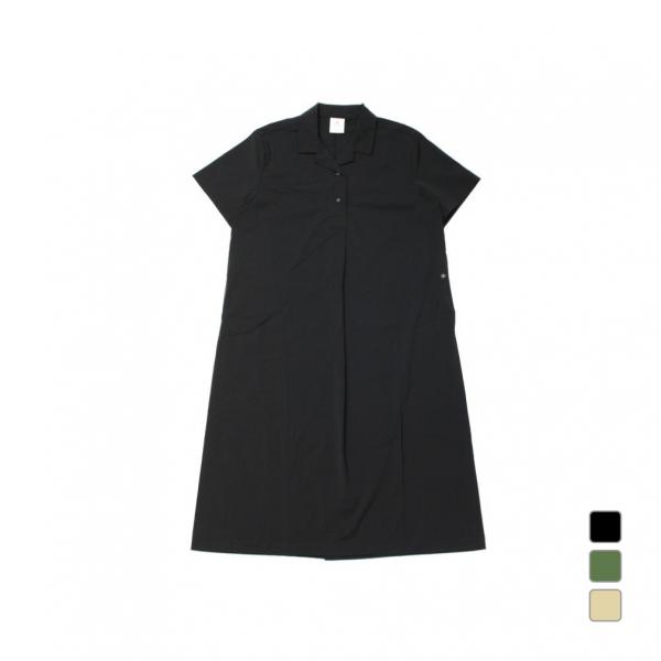 スノーピーク レディース アウトドア ワンピース Cooling Root Collared Dre...