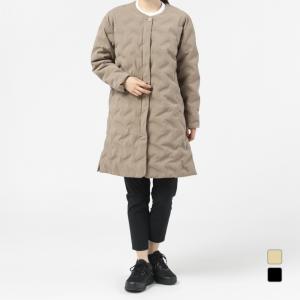ティゴラ レディース アルミ蓄熱 パデットノーカラーコート