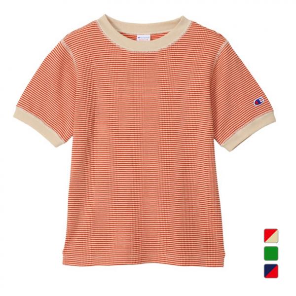 チャンピオン レディース 半袖 Tシャツ BORDER SHORT SLEEVE T-SHIRT C...