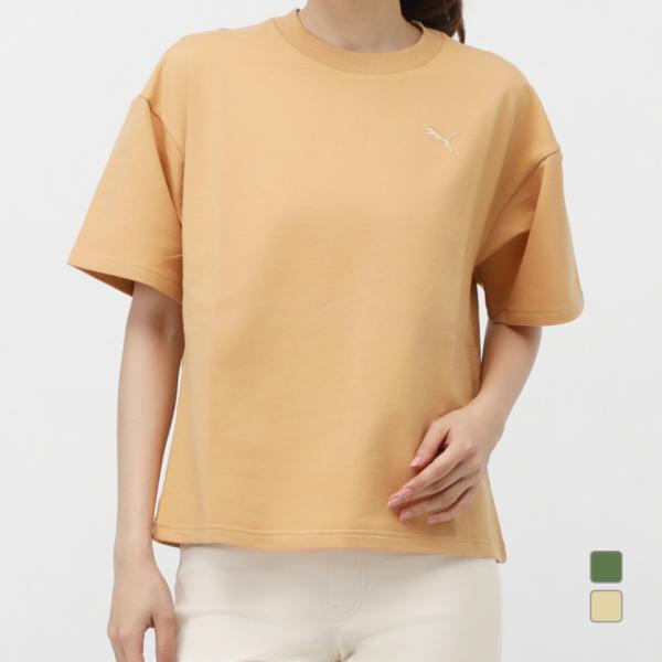 プーマ レディース 半袖 Tシャツ HER ベビーテリー SS Tシャツ 686938 スポーツウェ...