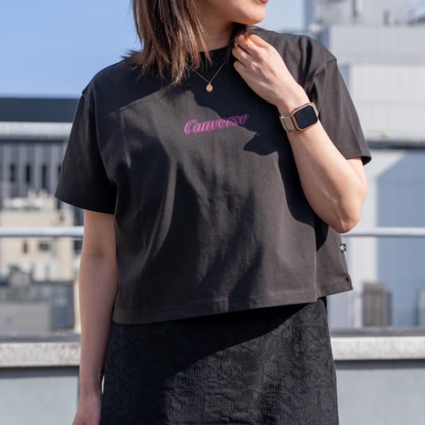 コンバース レディース 半袖 Tシャツ AP EM NEON LOGO TEE L 半袖Tシャツ 4...