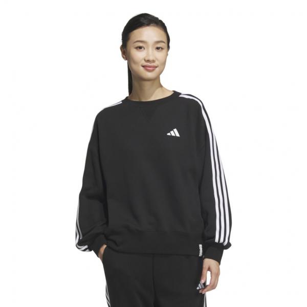 アディダス レディース スウェット トレーナー エッセンシャルズ プラス スリーストライプス フレン...