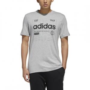 アディダス メンズ 半袖Tシャツ M グラフィックTシャツ GV79 FM6283 スポーツウェア ： ミデアムグレー adidas 0529T