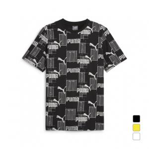 プーマ メンズ 半袖 Tシャツ ESS+ LOGO LAB AOP Tシャツ 681226 スポーツウェア PUMA｜アルペングループヤフー店