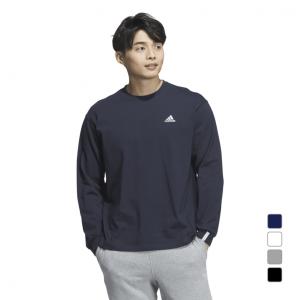 アディダス メンズ エッセンシャルズ プラス ルーズフィット スモールロゴ 長袖 Tシャツ KWF00 JF3926 JF3977 JF3927 JF3925 スポーツウェア adidas